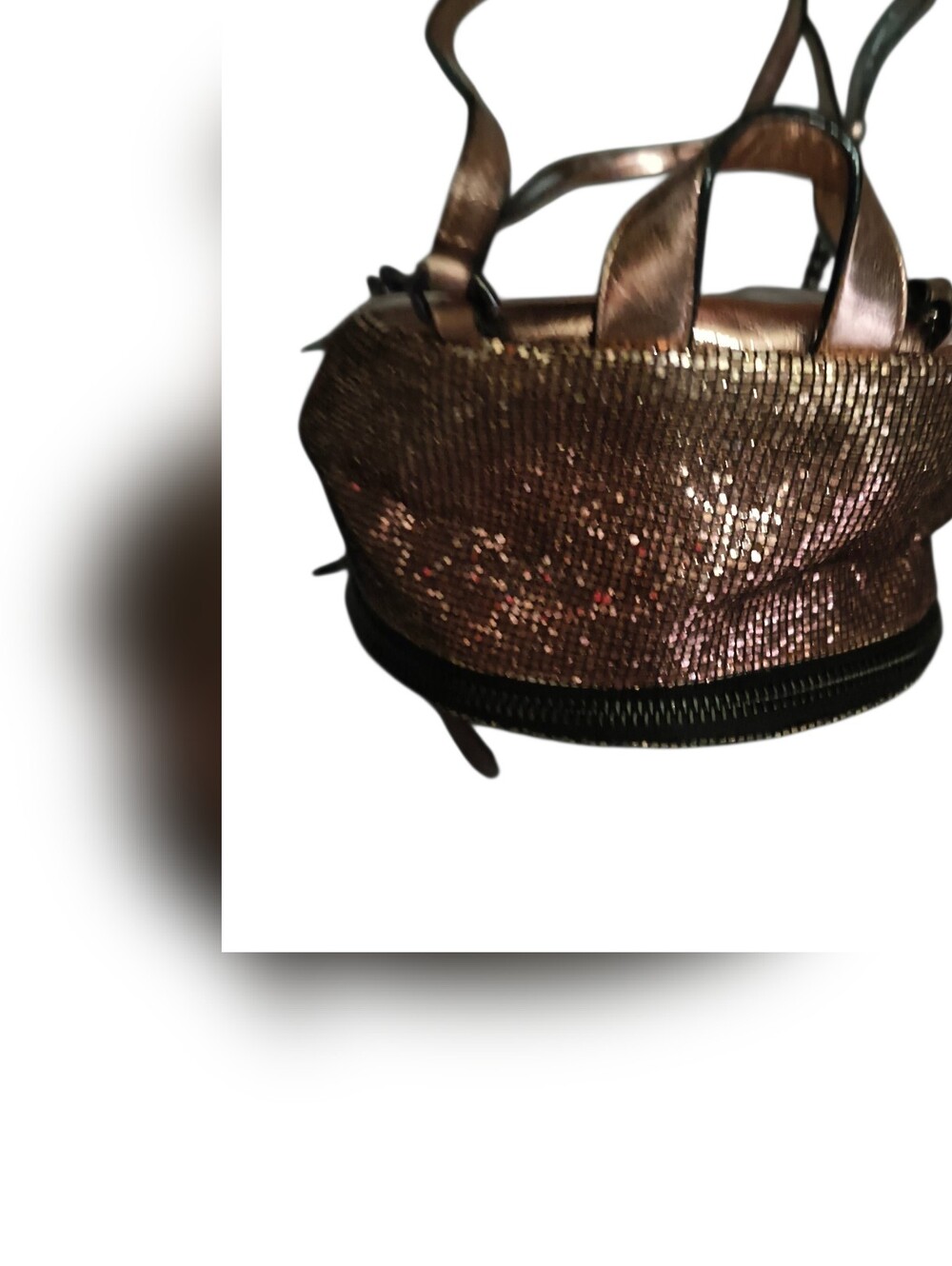 Victoria's Secret Metallic Gold Mini Backpack - Picture 2 of 8